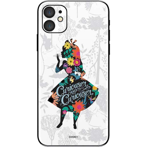 Disney Alice in Wonderland (animated) Silhouette Curiouser and Curiouser iPhone 11 Skin